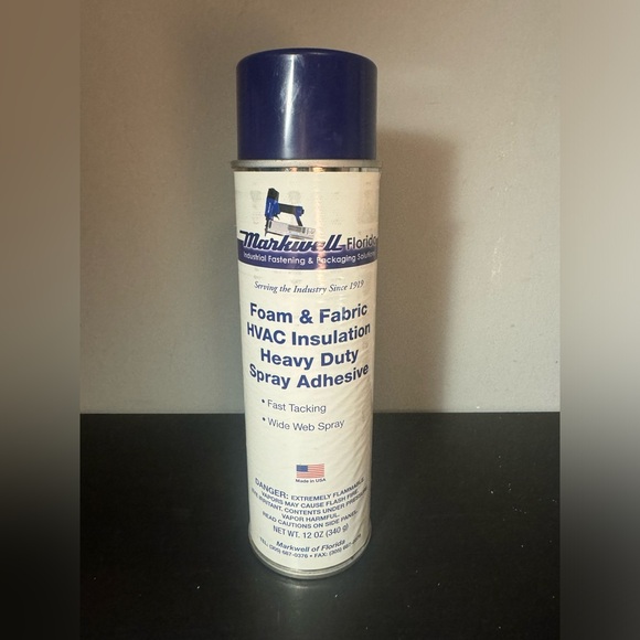 Markwell Foam & Fabric HVAC Insulation Heavy Duty Spray Adhesive - Picture 1 of 9